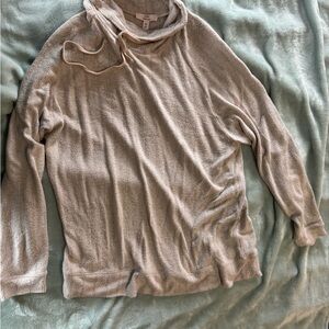 Cozy Beige Long Sleeve Hoodie